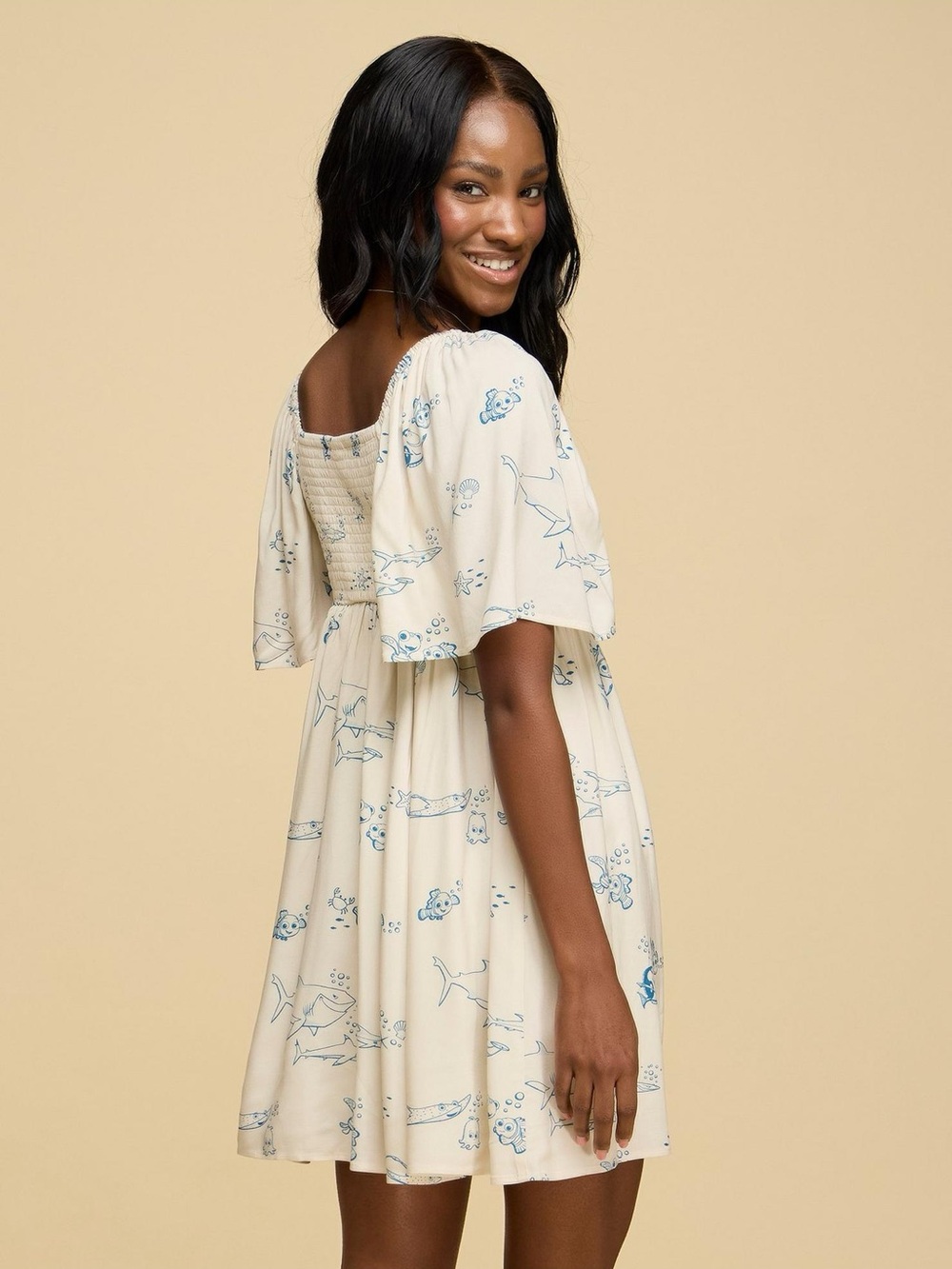 Her Universe Disney Pixar Finding Nemo Character Flutter Sleeve Dress - Picture 3 of 8